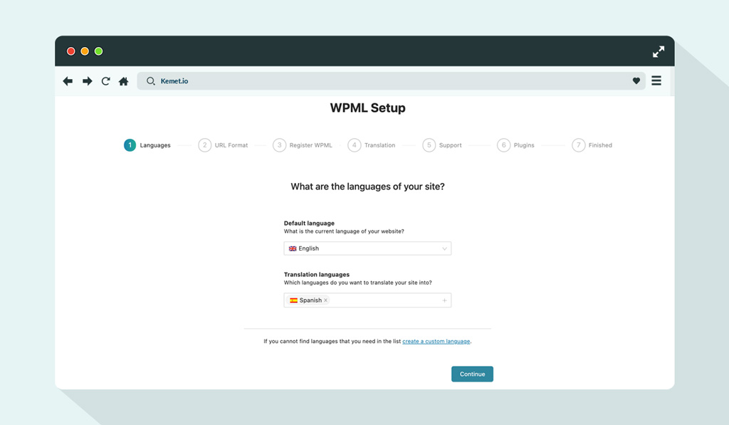 WPML Languages Installation for Kemet Full Site Editing Theme